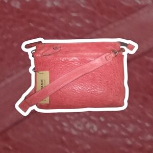 (NWT) Maxon Collection® Nappa Texas Crossbody Bag - Red (Dust Bag Included)